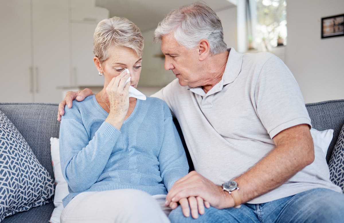 support in marriage between senior man and woman